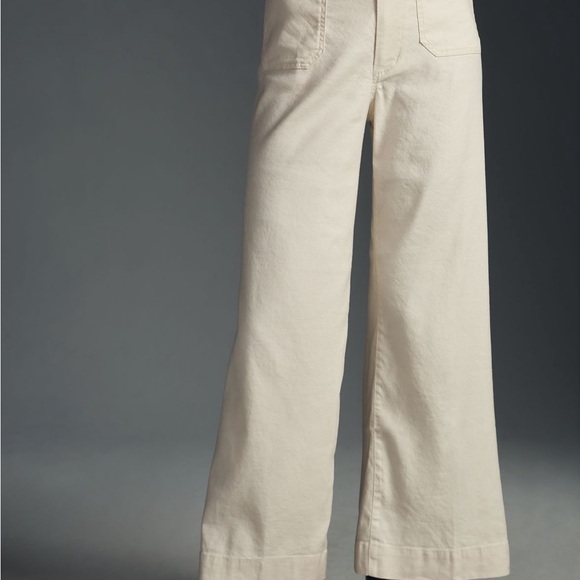 Maeve Colette Cropped Wide Leg Pants Lavender Size 28 NWT - Picture 4 of 5